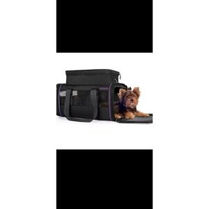 DELOMO Pet Airline Approved Cat and Small Dog Carrier 17"L x 11"W x 8.6"H